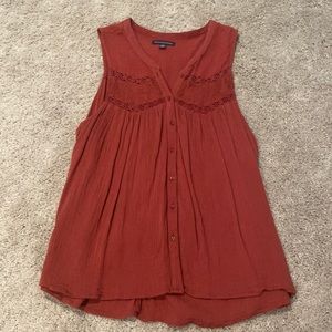 American Eagle tank top with buttons